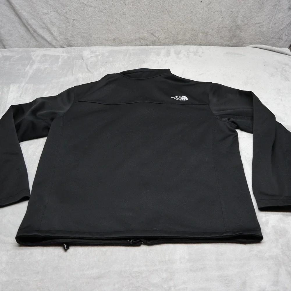 North Face Jacket Men Large Black Ridgewall Softshell Rain Wind Full Zip Outdoor
